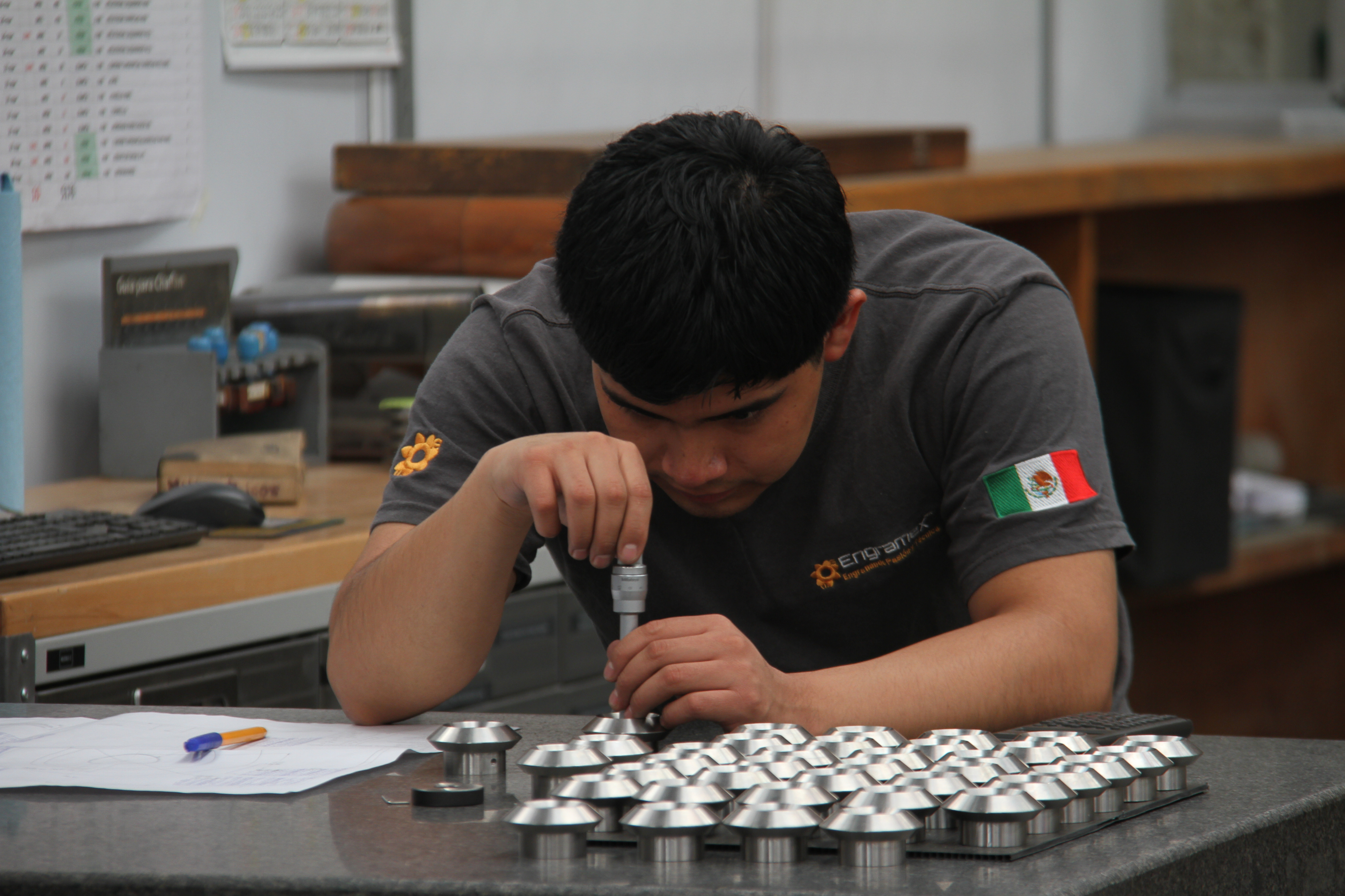 Medicion de engranes en equipo